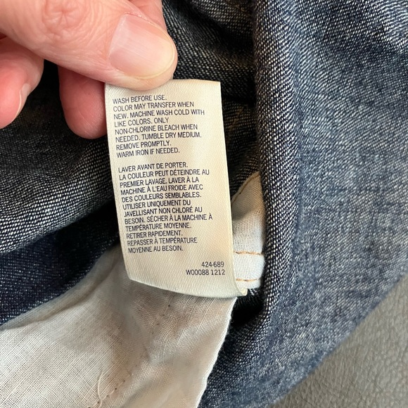 2/$35 OSHKOSH B'gosh Dark Wash Denim Overall Shorts 24 Months Adjustable Straps - Picture 9 of 9